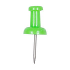 JAM Paper Push Pins, Lime Green, 100 Pack (522416893)-100 pack