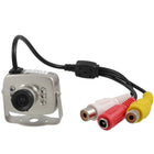 SeqCam Mini Colour Security Camera, 4" x 6" x 3", Gray-Advanced image sensor produces high resolution video at 380 TV Lines of resolution