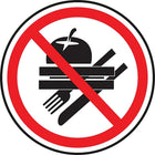 CSA Pictogram Safety Signs, No Food or Drink, SD122-Material - Adhesive Vinyl