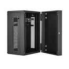 StarTech 18U Wall-Mount Server Rack Cabinet, 20" Deep, Hinged-Maximize compatibility by switching the mounting rails between square cage nut holes or tapped 12-24 holes