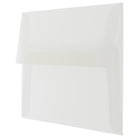 JAM Paper A8 Invitation Envelopes, 5.5 x 8.125, Clear Translucent Vellum, 250 Pack (79462H)-Blank interior for personalized message