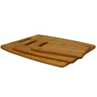 Oceanstar CB1156 Bamboo Cutting Board Set, 3-Piece-Medium: 12 inches L x 9 inches W x 3/8 in D