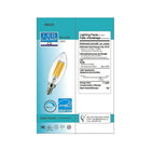 Northern Stars 84032 LED B10 5W 120V, Dimmable, Warm White, 10 Pack-Clear