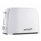 Brentwood Cool Touch 2-Slice Slotted Toaster - White-Auto-Centering Guides