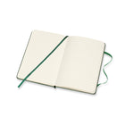Moleskine Classic Pocket Notebook - Hard Cover - Ruled - 3.5" X 5.5" - Myrtle Green (629025)-Includes bookmark ribbon, elastic band and inner back pocket