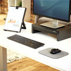 Fellowes Mouse Pad with Microban - Graphite-Durable polyester surface withstands daily wear and tear