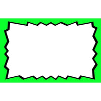 Blank Show Card, Green Boarder, 5.5" H x 7" H, 100 Pack-Card stock