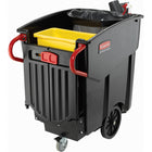 Rubbermaid Mega BRUTE Mobile Waste Collector, 120 Gallons, Black (FG9W7300BLA)-Material - Polyethylene
