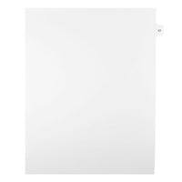 Mark Maker Legal Exhibit Index Tab White Single Tabs, 1/15th Cut, Letter Size, No Holes, Number 17, 25 Pack-White Single Tabs, 1/15th Cut