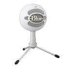 Blue Snowball iCE Plug 'n Play USB Microphone - White-Cardioid pickup pattern: Captures your voice with clear, focused sound for streaming, podcasting, broadcasting, Skype calls and Zoom meetings