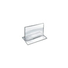 Azar Displays 3.5" x 5" Horizontal Double Sided Stand Up Acrylic Sign Holder, Clear, 10 Pack (152732)-Perfect for tabletop displays, restaurant table displays, and hotel concierge desks