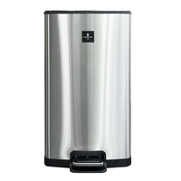 Modern Homes Stainless Steel Square Garbage Can - 40L-Hands free operation