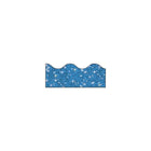 Trend Enterprises Scalloped Sparkle Terrific Trimmer, Blue, 60 Pack-Size: 32 1/2''(L) x 2 1/4"(W)