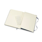Moleskine Classic Notebook, Extra Large, Ruled, Sapphire Blue, Hard Cover-Glued binding lays flat