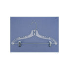 Wamaco 17" Suit Hanger, Clear, 100 Pack-Heavy weight adult size suit hanger