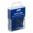 JAM Paper Colored Standard 1" Paper Clips - Dark Blue - 2 Packs of 100-Quantity: 2/pack ( 100 per box )