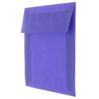 JAM Paper 8.5 x 8.5 Square Envelopes, Purple Translucent Vellum, 50 Pack (1592167I)-Blank interior for personalized message