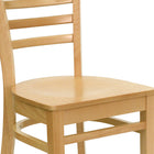 Flash Furniture HERCULES Series Ladder Back Natural Wood Restaurant Chair-Solid European Beech Hardwood Construction