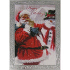 Christmas Cards, Santa & Snowman, 18 Pack-All cards are individually cello wrapped