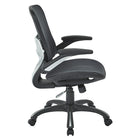 Work Smart Mesh Seat & Back Managers Chair, Black-2-to-1 synchro tilt control with adjustable tilt tension