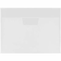 JAM Paper Plastic Envelopes with Tuck Flap Closure - Letter Booklet - 8.875" x 12" - Clear - 12 Pack -Colour: Clear