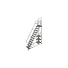 Tri-Arc Stock Picking Rolling Ladder, 24" x 120", 12 Step, Perforated (KDSP112246)-Frame Material: Steel