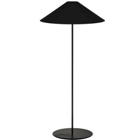Dainolite Maine Transitional Trapezoid Floor Lamp - 1 Light - Black Shade-Black