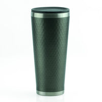 Minimal Insulated Tumbler, 430mL, Gunmetal, 2/Pack-Kids friendly slim light weight design with slip free embossed honeycomb patterns on the body