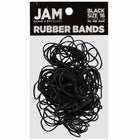 JAM Paper Colored Rubber Bands - Size 16 - 100 Pack-Color: Black