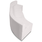 Flash Furniture HERCULES Alon Melrose LeatherSoft Reception Configuration - 3 Pieces - White-Add on pieces as your business grows