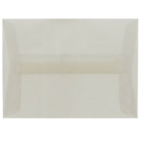 JAM Paper A2 Invitation Envelopes, 4.38 x 5.75, Platinum Translucent Vellum, 250 Pack (PACV616H)-Platinum translucent envelope