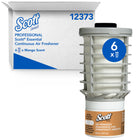 Scott Essential Continuous Air Freshener Refills - Mango-The Scott Essential Air Freshener Refill from Kimberly-Clark (6 cartridges per case), in mango Scent, offers an economical, effective odor neutralizer, designed to work with an easy-to-use wall mounted dispenser