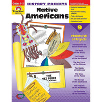 History Pockets - Native Americans - Paperback (EMC3703) - Grade 1 - 3-Publisher: Evan-Moor
