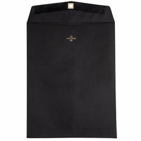 JAM Paper 10" x 13" Open End Catalog Envelopes with Clasp Closure - Black - 25 Pack -Black Envelope