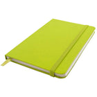 JAM Paper Hardcover Lined Notebook with Elastic Closure, Large, 5.88 x 8.5 Journal, Green Apple, 2/Pack (340528859g)-Sold Individually
