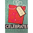 Rosedale 5-1/2" x 8" Just For Your Birthday Celebrate! Greeting Cards And Envelopes, 12 Pack (15735)-Printed on premium uncoated card stock