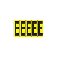 Accuform Signs Identify Locations, Supplies & Tools, Individual Letter & Number Markers, E, 3-7/8", 10 Pack-Character E