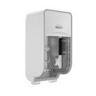 Kimberly-Clark Professional ICON Coreless Standard Roll Toilet Paper Dispenser 2 Roll Vertical - White Mosaic Design Faceplate-1 Dispenser and 1 White Mosaic Design Faceplate per Case