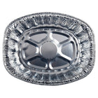 Luciano Aluminum Foil Oval Shaped Deep Roast Pan, 14 x 11 inches, Silver, 36 Pieces-Material: made of durable aluminum, disposable and easy to handle
