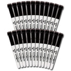 Kleenslate Bullet Point Dry-erase Marker - Black - 24 Pack-Markers with erasers for writing and drawing