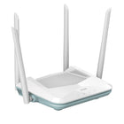 D-Link R15 AX1500 Dual Band Wi-Fi Smart Router - White-3 Gigabit Ethernet LAN ports and 1 Gigabit Ethernet WAN port provide optional wired connectivity