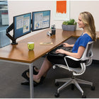 Fellowes Platinum Series Dual Monitor Arm (8042501)-Easy to mount - can be mounted via clamp or grommet