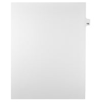 Mark Maker Legal Tabs - Letter Size - White - 1/25th cut - 25 tabs per package - 5 packages Pack - Number 155-White Single Tabs