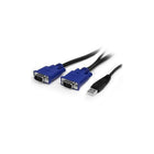 StarTech 16 Port 1U Rackmount USB KVM Switch Kit with OSD and Cables-Package includes 16x 6ft USB KVM cables