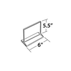 Azar Displays 5.5" x 6" Horizontal Top Load Acrylic Sign Holder, Clear, 10 Pack (142708)-Cards can be inserted back to back for easy viewing