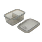 Minimal Silicone Bento Lunch Box - Grey - 700ml - Set of 2-Steam release valve