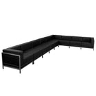 Flash Furniture HERCULES Imagination Black LeatherSoft Sectional Configuration, 9 Pieces-Contemporary Reception Set