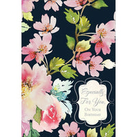 Rosedale 5-1/2" x 8" Especially For You On Your Birthday Greeting Cards And Envelopes, 12 Pack (15614)-Printed on premium uncoated card stock
