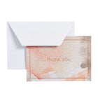 Mara-Mi Thank You Notes - 3.5" x 5" - Blush Marble - 20 Pack-Thank you notecards