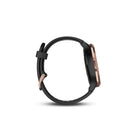 Garmin vivomove HR Smart Watch with Heart Rate Monitor - Rose Gold with Black Silicone Band (Small/Medium)-Count your steps and calories while monitoring wellness, including all-day stress tracking